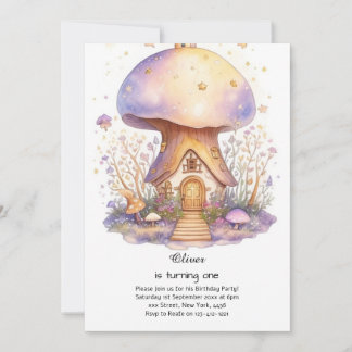 Pilz 1. Geburtstag Einladung
