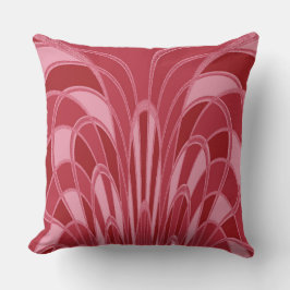 Pilz Abstrakt - Art Deco - Kirsche Kissen