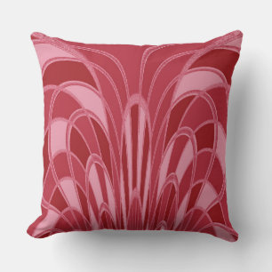 Pilz Abstrakt - Art Deco - Kirsche Kissen