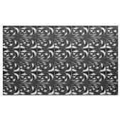 Pilz, Abstrakt - Schwarz - Stoff (Yard (91,4 cm))