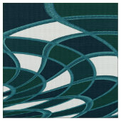 Pilz, abstraktes - aquamarin - Gewebe Stoff (Nahaufnahme)