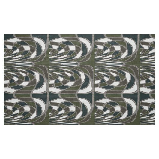 Pilz, abstraktes - Moos - Gewebe Stoff (Fat Quarter (45,7 x 55,9 cm))