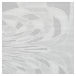 Pilz, abstraktes - Weiß - Gewebe Stoff