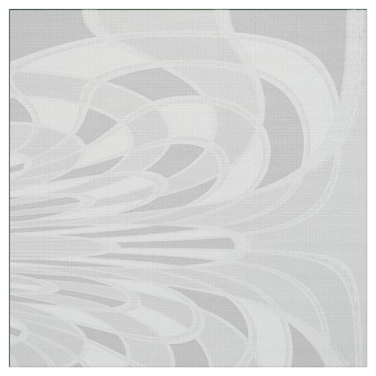 Pilz, abstraktes - Weiß - Gewebe Stoff (Muster)