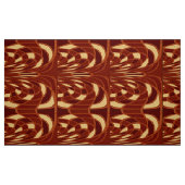 Pilz, abstraktes - Zimt-Rot - Gewebe Stoff (Fat Quarter (45,7 x 55,9 cm))