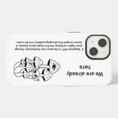 Pilz-Alien iPhone Hülle (Rückseite (Horizontal))