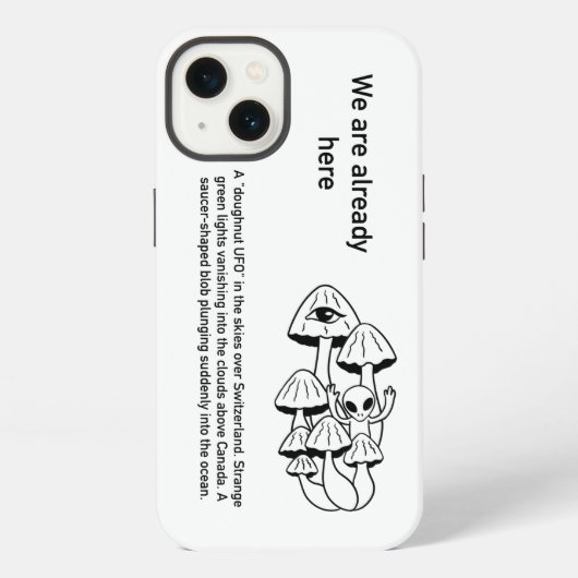 Pilz-Alien iPhone Hülle (Rückseite)