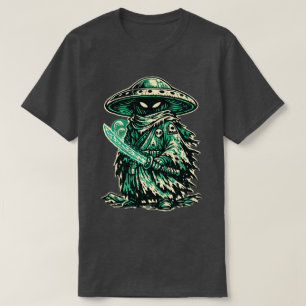 Pilz-Alien-Ronin – Vintage-Weltraumwanderer T-Shirt
