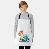 Pilz als Fahrrad mit Motorrad Schürze (Getragen)