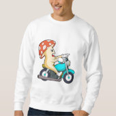 Pilz als Fahrrad mit Motorrad Sweatshirt (Vorderseite)