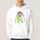 Pilz als Skifahrer mit Ski Hoodie (Vorderseite)