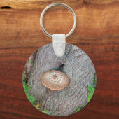 Pilz auf einem Baumpilz Schlüsselanhänger (Vorderseite)