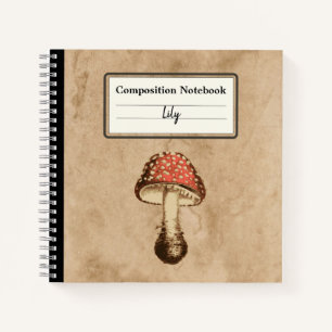 Pilz auf Personalisiertem Papier Notizblock