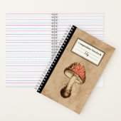Pilz auf Personalisiertem Papier Notizblock (Innen)