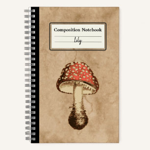Pilz auf Personalisiertem Papier Notizblock