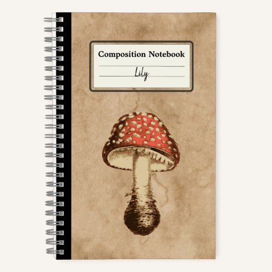 Pilz auf Personalisiertem Papier Notizblock (Vorderseite)