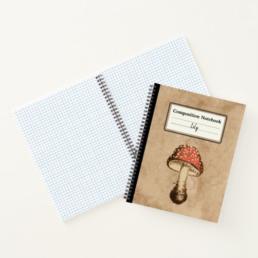 Pilz auf Personalisiertem Papier Notizblock (Innenseite)