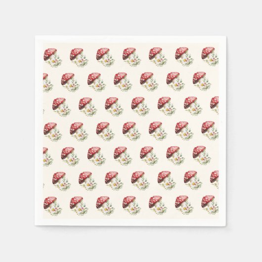 Pilz-Baby-Party Serviette (Vorderseite)