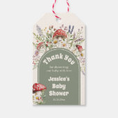 Pilz-Baby-Shower-Dankeschön-Geschenk Geschenkanhänger (Vorderseite)