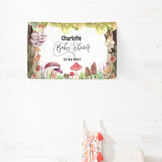 Pilz-Babydusche Waldwald Banner (InSitu)