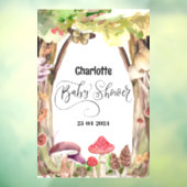 Pilz-Babydusche Waldwald Fensteraufkleber (Blatt 3)