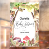 Pilz-Babydusche Waldwald Fensteraufkleber (Blatt 2)