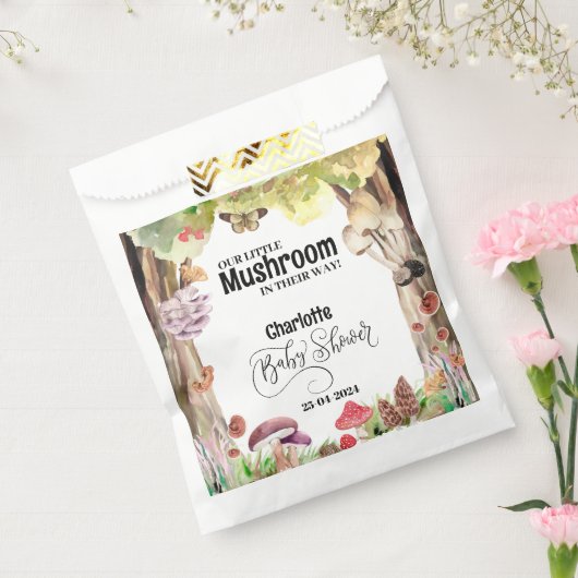 Pilz-Babydusche Waldwald Geschenktütchen (Versiegelt)