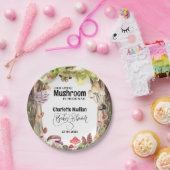 Pilz-Babydusche Waldwald Pappteller (Party)