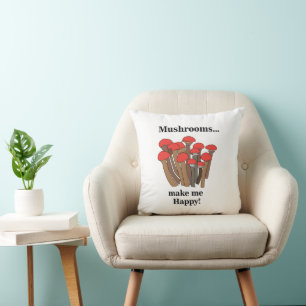 Pilz Botanische Rote Pilze Kissen
