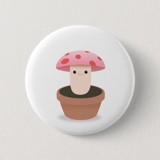 Pilz-Charakter Button (Vorderseite)