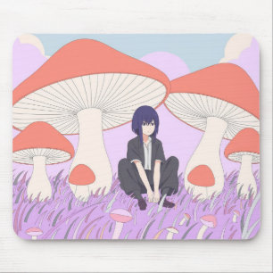 Pilz Cottagecore Anime-Mauspad Mousepad