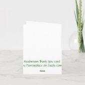 Pilz danken Ihnen notecard Dankeskarte (Rückseite)