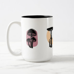 Pilz-Design-Tasse Zweifarbige Tasse