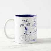 Pilz-E Grafik-Tasse Zweifarbige Tasse (Links)