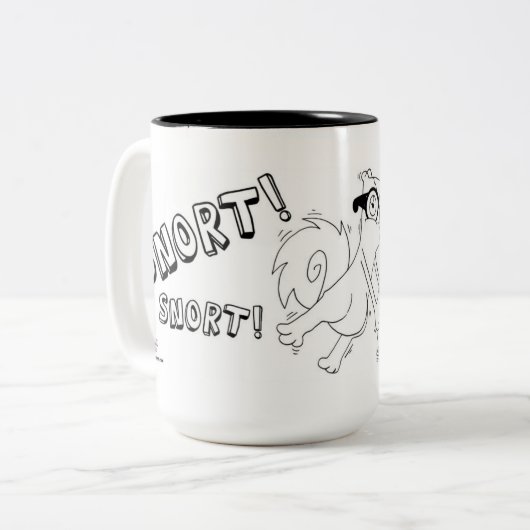 Pilz-E Kaffeesnort-Tasse Zweifarbige Tasse (Vorderseite Links)