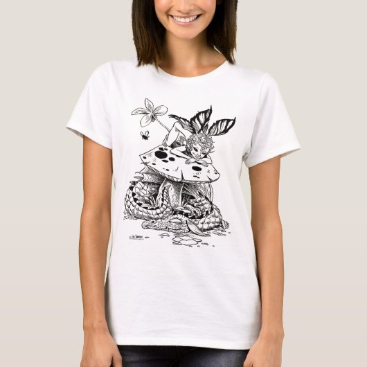 Pilz farie und Schlafendrachet-shirt T-Shirt (Vorderseite)