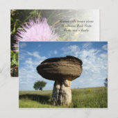Pilz-Felsen Postkarte (Vorne/Hinten)