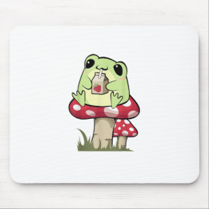 Pilz Frosch Goblincore Mykologie Kreativstil Mousepad