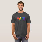 Pilz für die Liebe - subtiler Regenbogen-LGBTQ+-Pr T-Shirt (Vorne ganz)