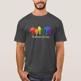 Pilz für die Liebe - subtiler Regenbogen-LGBTQ+-Pr T-Shirt