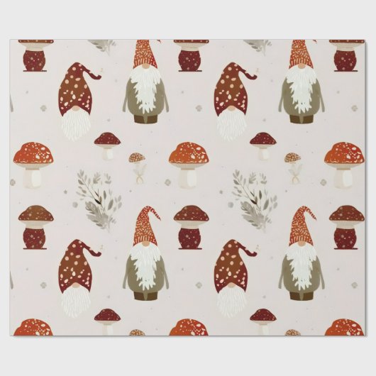 Pilz Geschenkpapier (Flach)