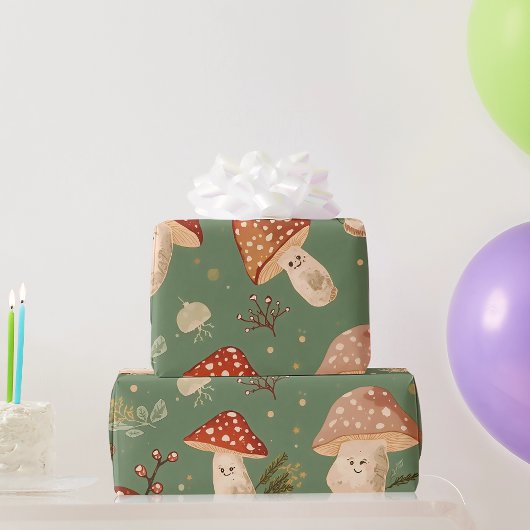 Pilz Geschenkpapier
