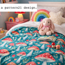 Pilz-Geschichte im Wasserfarbmuster-Wurfkissen