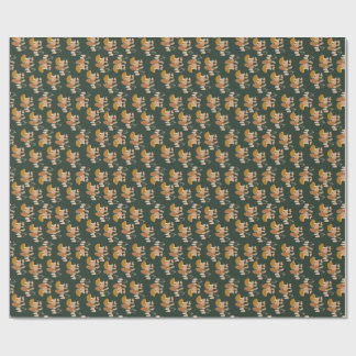 Pilz Giftwrap Wald Cottagecore Grün Geschenkpapier