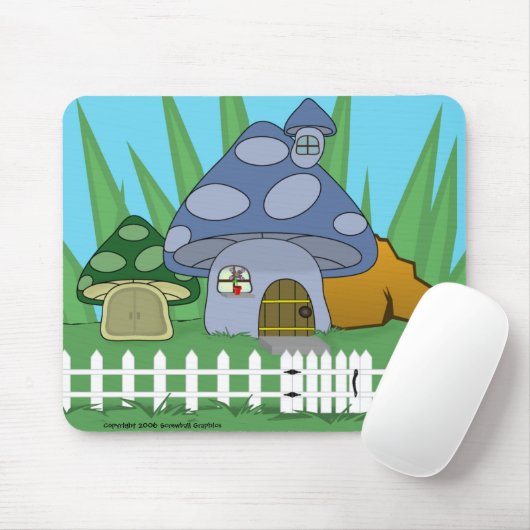 Pilz-Haus Mousepad (Mit Mouse)
