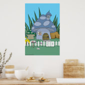 Pilz-Haus Poster (Küche)