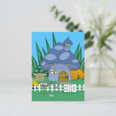 Pilz-Haus-Postkarte Postkarte (Stehend Vorderseite)