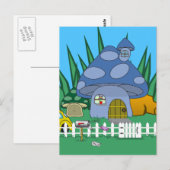 Pilz-Haus-Postkarte Postkarte (Vorne/Hinten)
