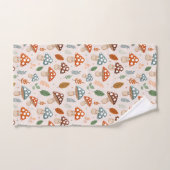 Pilz, Herbstblätterung, Naturschutz Badhandtuch Set (Handtuch)