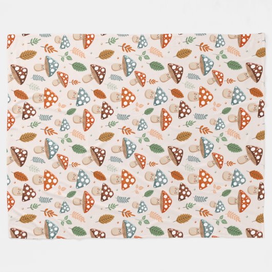 Pilz, Herbstblätterung, Naturschutz Fleecedecke (Vorderseite (Horizontal))